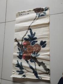 80年代小勇款书画作品4张合售，实物拍摄保真品佳详见图68×33厘米