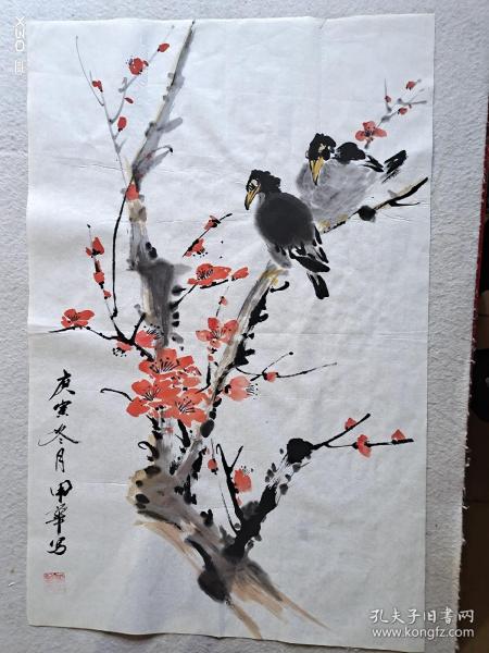 梅花双鸟