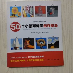 50个小幅丙烯画创作技法/西方无师自通绘画教程