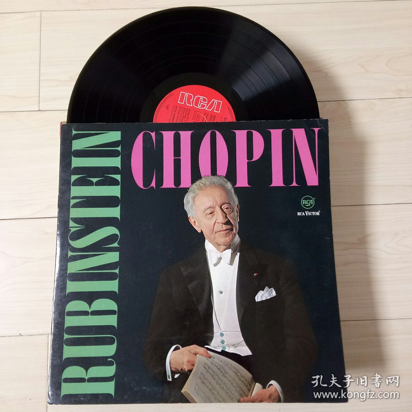 LP黑胶唱片 鲁宾斯坦 artur rubinstein - chopin 肖邦钢琴曲 钢琴大师名演奏