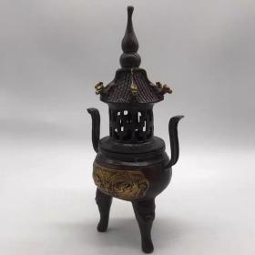 熏香炉葫芦宝塔三足香炉