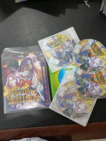 DVD：圣斗士星矢 黄金十二宫 第1-5季 上部 1-72话 4碟