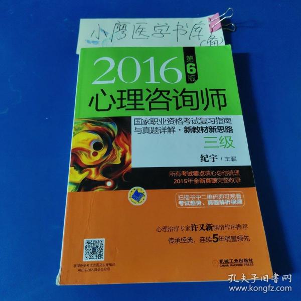 2016心理咨询师国家职业资格考试复习指南与真题详解•新教材新思路（三级） 第6版