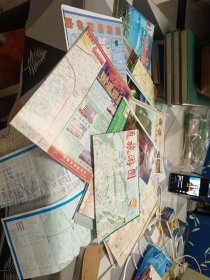多张交通图：地图：旅游图13张合售具体见图