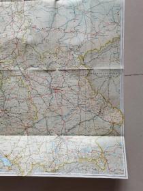 外文原版地图~~~~~~~ Deutschland【德国地图】原版地图，打开尺寸96.5*63厘米.