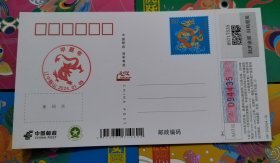 1月5日鞍山千龙户邮局原地实寄 盖鞍山邮政启用的龙年纪念戳+鞍山千龙户邮局日戳，购4枚发一套