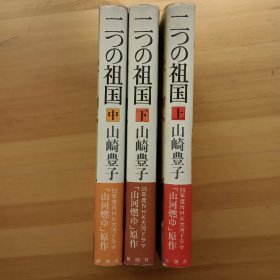 日文书 二つの祖国　上、中、下 （精装、有书带） 山崎豊子　