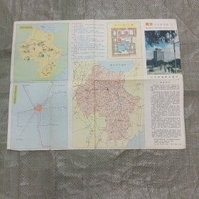 潍坊交通游览图（1990年1月一版一印）