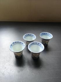 【青花玲珑杯】