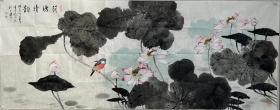 赵永夫，小六尺180X70cm！
      生于甘肃.临洮，现居天津。自幼酷爱绘画艺术。毕业于天津美术学院国画系。在校期间师从何家英、霍春阳、杨沛漳、贾广健等教授研习人物及花鸟画，尤以工笔人物画见长。现为中国美协家协会会员，甘肃省美术家协会会员、中国工笔画学会会员、中国壁画协会会员、中国国画家协会会员、国家一级美术师、文化部现代工笔画院画家。