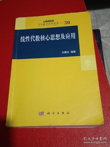 线性代数核心思想及应用：大学数学科学丛书30