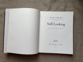 Still Looking: Essays on American Art 仍在看 厄普代克美国艺术评论集【英文版，精装初版大16开铜版纸印刷】馆藏书，裸书1.2公斤重