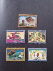 邮票1988年 5915-19 苏联动画片简史 5全