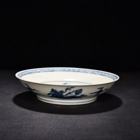 明成化青花麒麟纹盘 高5厘米 宽22厘米 1200