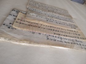 晚清关中学者，陕西大荔县志旧稿纂者，山西盐运使，张树枟（纡柯、玉柯）所撰“大德望鄕飲耆宾吉菴雷公懿行敘”五份，先生五易其稿，由此稿可窥先生治学之严谨