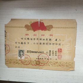 1966年毕业证书