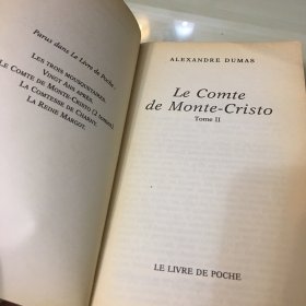 Le Comte de Monte-Cristo 2（法语原版，大仲马经典作品《基督山伯爵》，仅存第二册，1995年法国出版，厚796页，压膜本，无笔记勾画，内页完好）