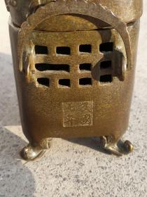 民国七年铜制茶水炉壶一套，全品正常使用