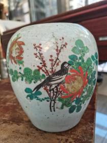 花鸟纹瓷罐