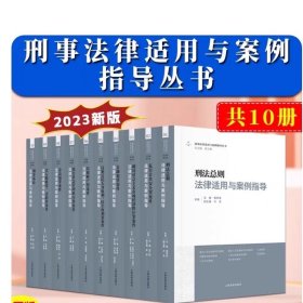 刑事法律适用与案例指导丛书 10本套 刑法总则刑事诉讼法金融犯罪审判 刑事案件审判实务 人民法院出版社