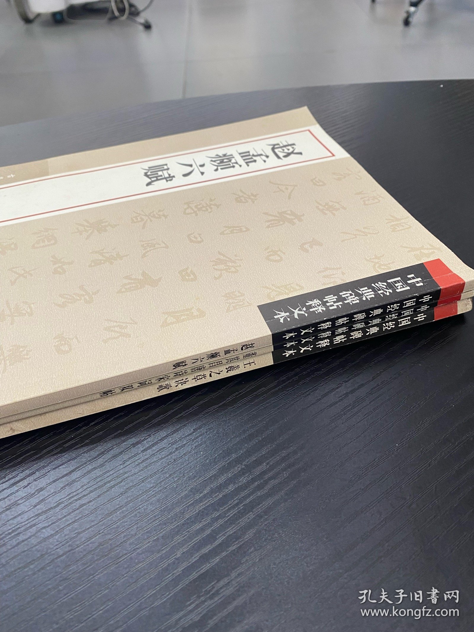 中国经典碑帖释文本·董其昌唐诗宋词双帖，赵孟頫六赋，王羲之草诀歌
