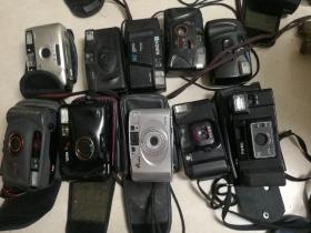 一堆傻瓜相机10个合售（好品一次打包出售全部未试机）2