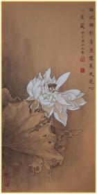 雷澄宇中国画《莲花 》新中式家居挂画无装裱