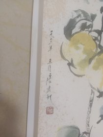 唐云精印国画一副，唐云（1910年-1993年），字侠尘，别号药城、药尘、药翁、老药、大石、大石翁，画室名“大石斋”、“山雷轩”。他是一位著名的中国画家，擅长山水画和花鸟画。