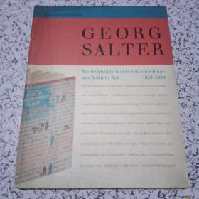 GEORG SALTER BERLIN 1922-1934【原版英德文是，全名如图，全书讲老书的，多彩色插图】