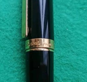法国奢牌都彭S.T.Dopont Fidelio费德里奥系列两黑色金夹14k585钢笔一支