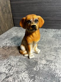 80年代，陶瓷小狗