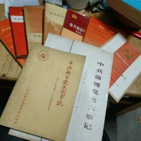 中共淄博各区县党史大事记（1中共淄博党史大事记<1982-1987>2<1921-1949>3中共临淄党史大事记<1924-1949>4<1949-1987>5中共张店党史大事记<1922-1949>6中共淄川党史大事记<1949-1987>7中共博山党史大事记<1921-1949>8中共桓台党史大事记<1921-1949>9<1921-1987>10中共淄城地方党史大事记1949-1987