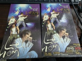 三号箱…原版唱片cd，王力宏 盖世英雄 2CD+2DVD 现场音乐会。宣传纸写真册歌词页齐全。歌词有一个折痕，cd盘面95成新以上，dvd盘面93成新。