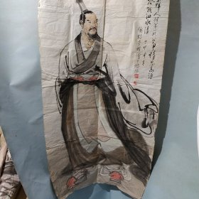 李樸画 人物画一幅（丁卯仲春 僊谿李樸绘于榕城）仙游著名画家李耕之子