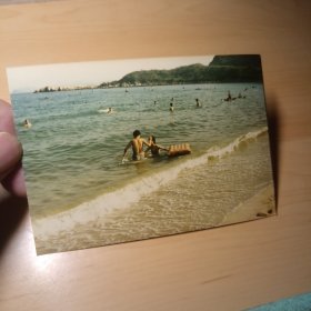 老照片–90年代海边一幕（深圳大梅沙）