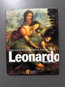 达芬奇艺术原版画册Leonardo，PAINTER, INVENTOR, VISIONARY, MATHEMATICIAN, PHILOSOPHER, ENGINEER
