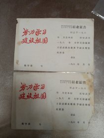 结业证书