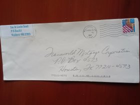 外国邮品终身保真【1997年实寄封 品相如图 】贴美国邮票