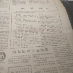 浙江日报1982年12月5日（中华人民共和国宪法、夏衍谈义勇军进行曲、第九届亚运会闭幕）