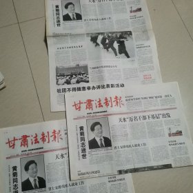 甘肃法制报(2007年6月4日)3份