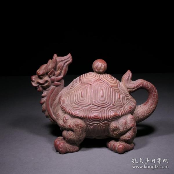 龙龟壶落款「徐友泉」明代容量约360cc尺寸16.5×9.8×12.3cm