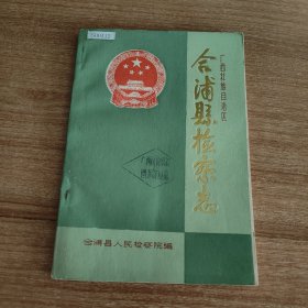 （广西北海市）合浦县检察志（孔网目前第一本，1989.5出版，121页）