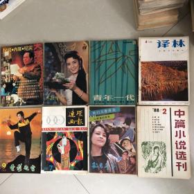 旧杂志8本，1980年左右，大理文化第55期，大众电影1981年第2期，青年一代1980年第3期，译林1981年第4期，连环画报1988年第7期，记者文学1987年9-10月号，中篇小说选刊1988年第2期。