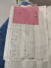 1954年建国处期，老百货商店《供销社》库存清点盘库单生活用品，内容十分丰富多彩时代气息浓厚