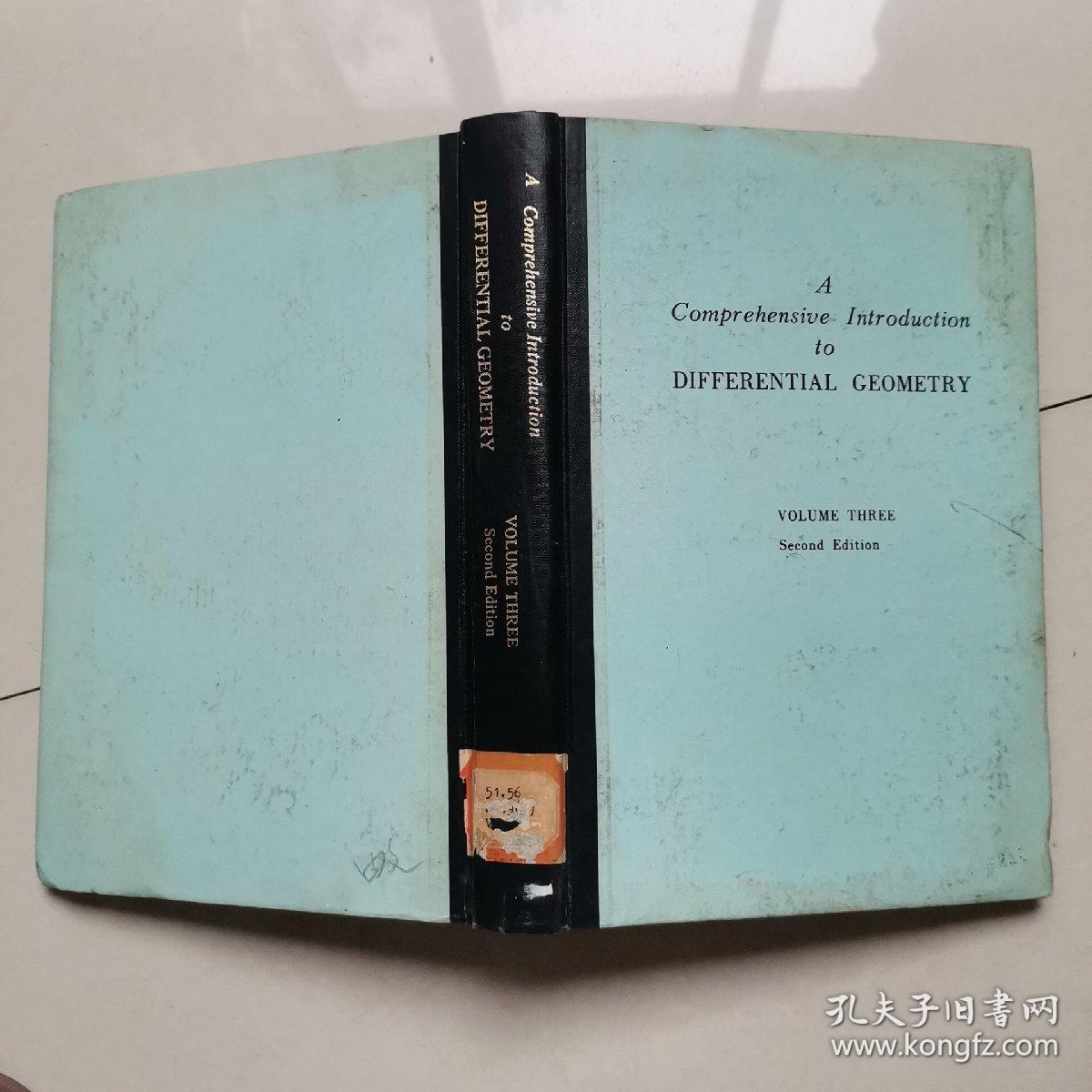 A Comprehensive Introduction tO DIFFERENTIAL GEOMETRY Volume Three 微分几何