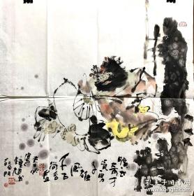 春雨国画斗方旷世奇才图289