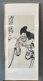 大写意人物名家郑瀚林先生 展览精品！尺寸：69*35cm！低价结缘，终身保真····