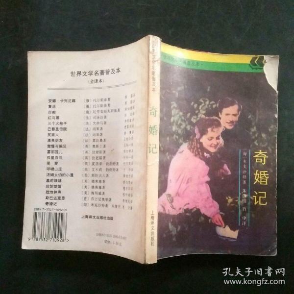 奇婚记：世界文学名著普及本