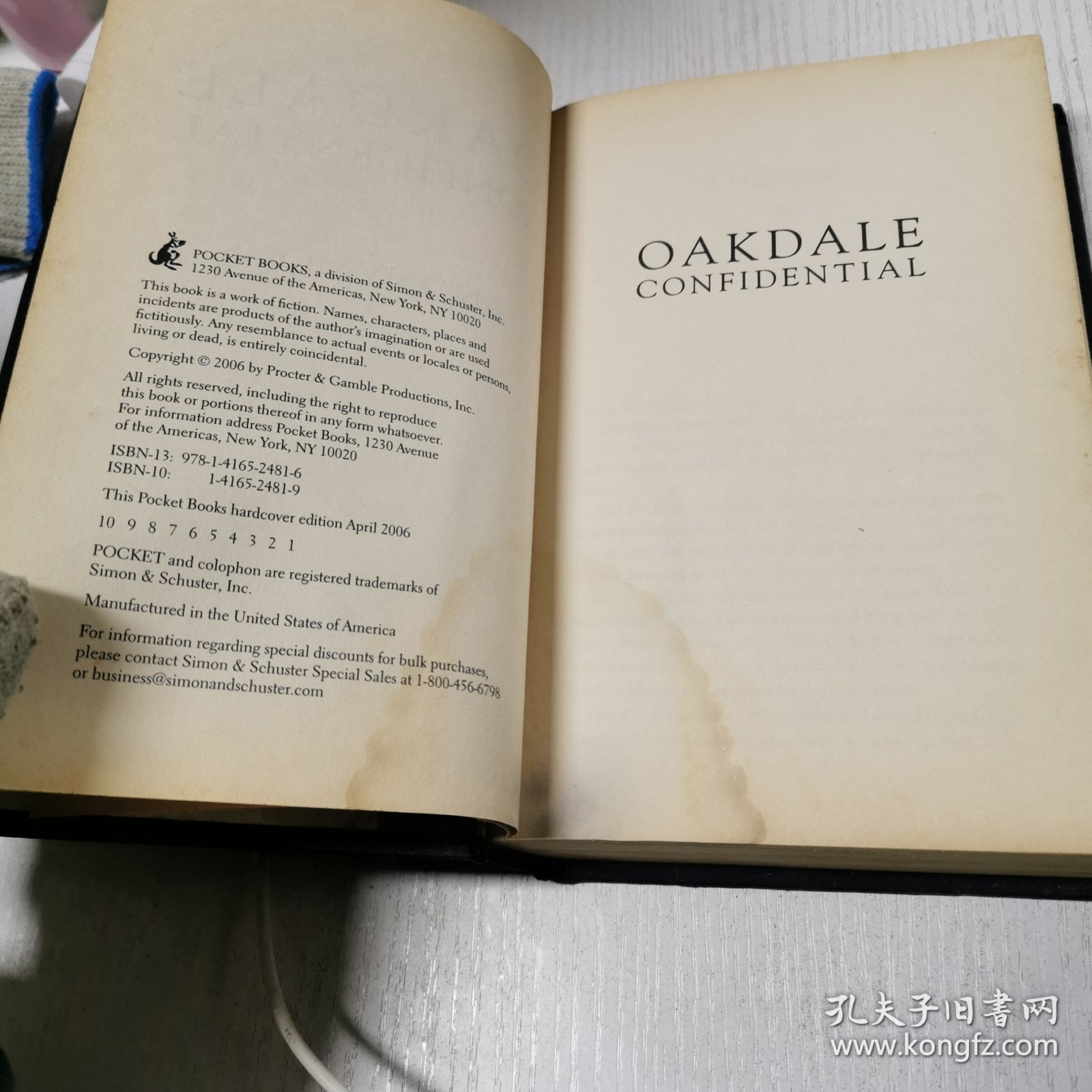 英文原版OAKDALE CONFIDENTIAL代尔机密
