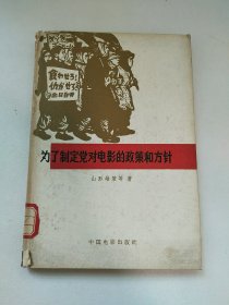 为了制定党对电影的政策和方针